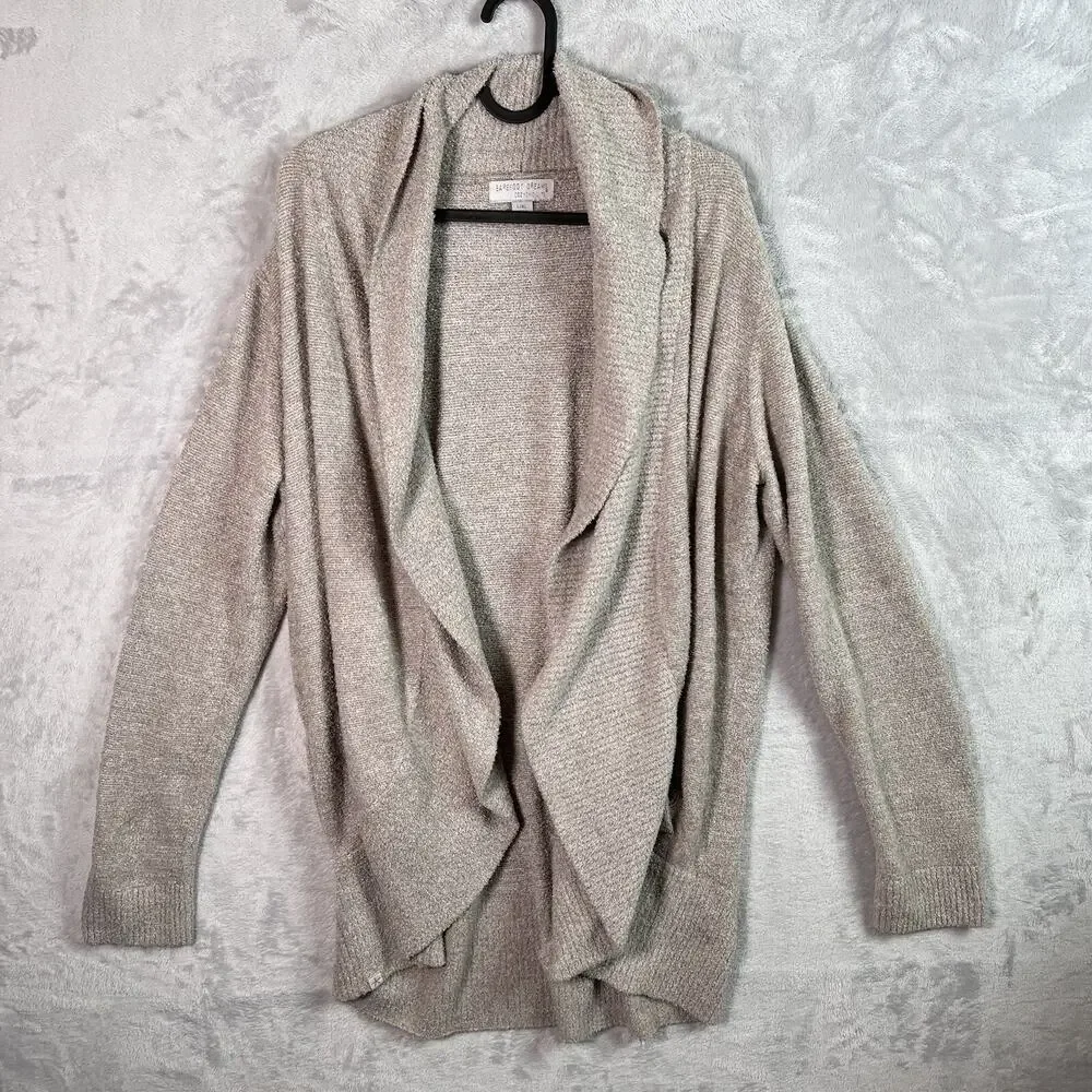 Barefoot Dreams CozyChic Lite Cardigan L/XL Grey Comfort Loungewear Pajama‎
